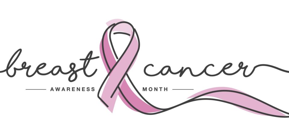 Breast,Cancer,Awareness,Month,Handwritten,Typography,Creative,Pink,Ribbon,Symbol