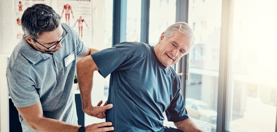 man with back pain