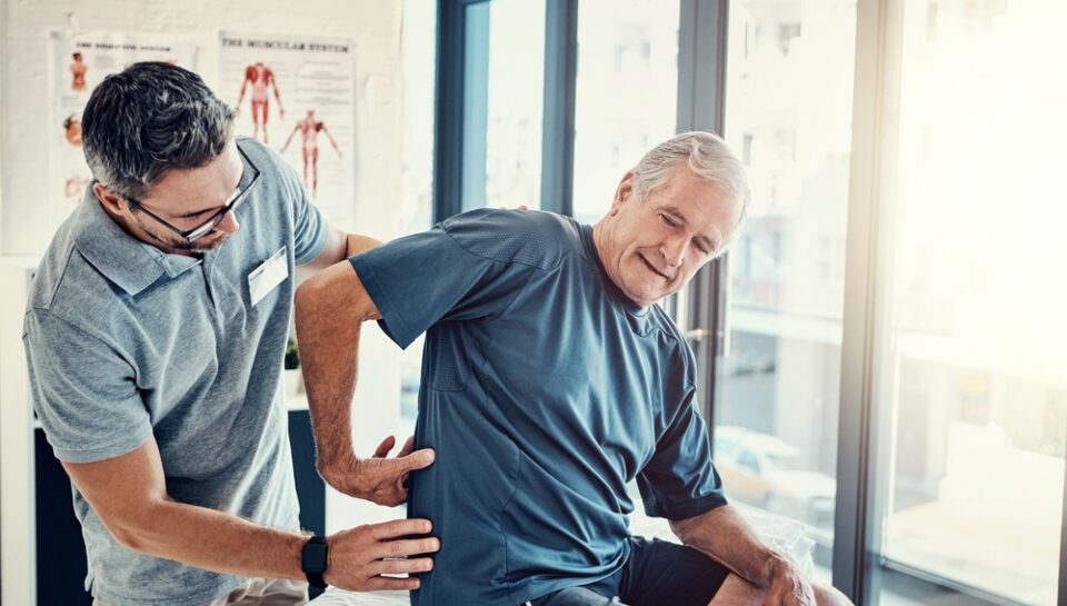 man with back pain